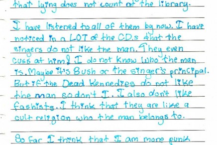 Alla scoperta della vita e del Punk Rock: La lettera di Taylor-Ruth