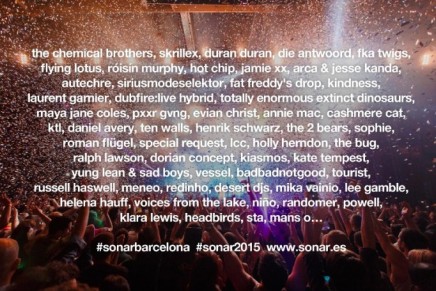 Sónar 2015: annunciata la line up
