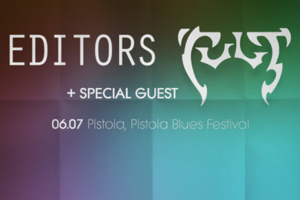 Pistoia Blues Festival 2017: Editors + The Cult il 6 luglio 2017