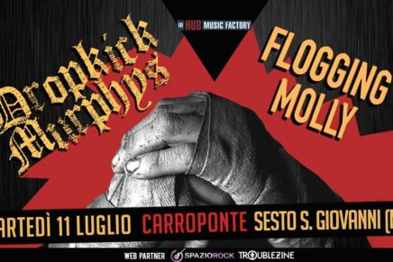 Dropkick Murphys e Flogging Molly a Luglio in Italia